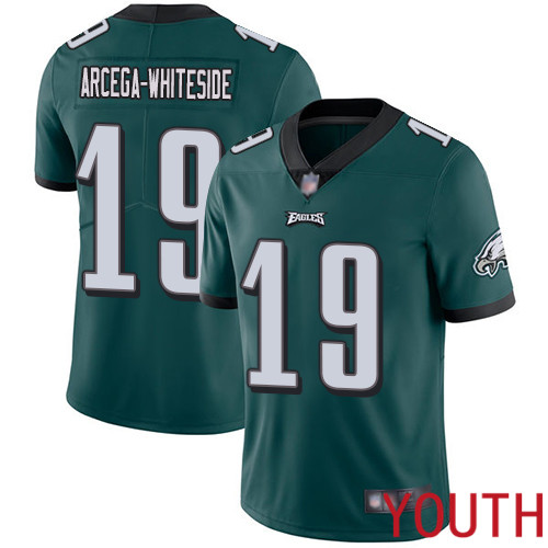 Youth NFL Philadelphia Eagles #19 JJ Arcega-Whiteside Midnight Green Team Color Vapor->youth nfl jersey->Youth Jersey